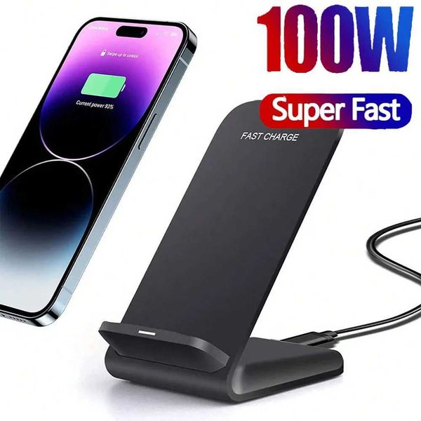 100W fast wireless charging port suitable for S24 S23 S22 21 tra fast charging stand suitable for iPhone 15 14 13 16Pro Max 14 Y241118