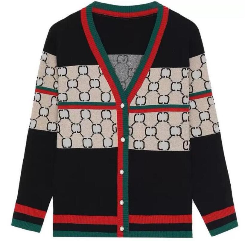22gg womens sweater luxury letter women high end jacquard cardigan knitting sweaters coats&ocy;gucci&acy;roa1