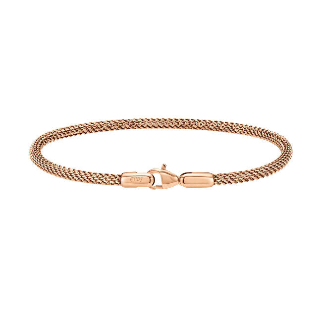 Daniel wellington Fashion Perfect Pair Bronze Steel Mesh Bracelet DW0040068 - Length: 19.5cm