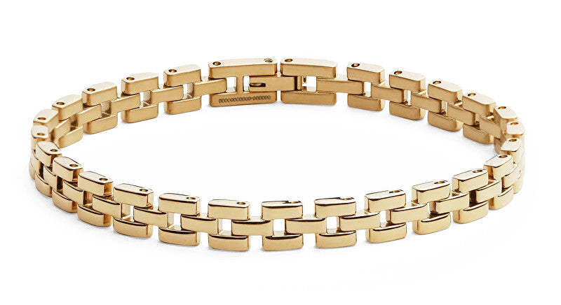 Daniel wellington Fashion 3-Link Gold Steel Bracelet DW0040098 - Length: 17.5 cm