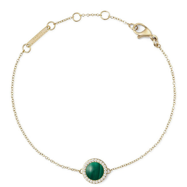 Daniel wellington Elegant Gold Plated Bracelet with Malachite and Crystals DW00401425