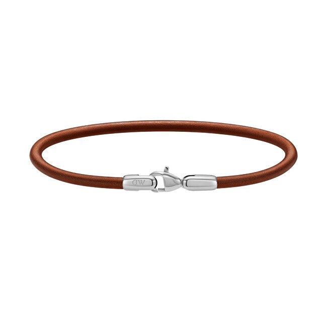 Daniel wellington St Mawes Decent Brown Leather Bracelet Perfect Pair DW0040071 - Length: 18.5cm