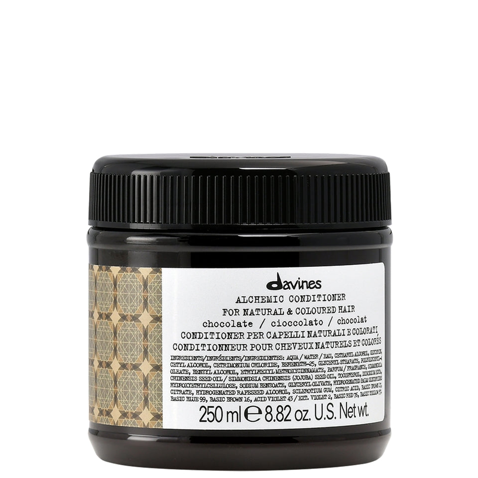 Davines, Alchemic Hair Conditioner, Chocolate, Enhances Color Vibration, 250 ml