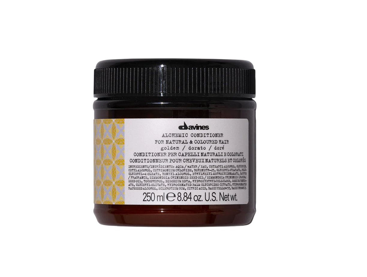 Davines, Alchemic, Hair Conditioner, Gold, Enhances Color Vibration, 250 ml