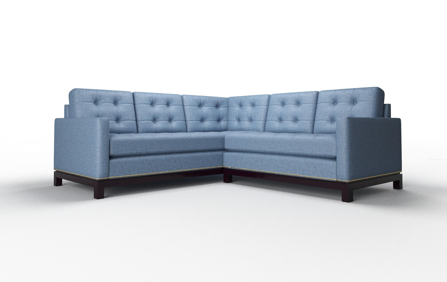"Davos Leslie Indigo Sectional"