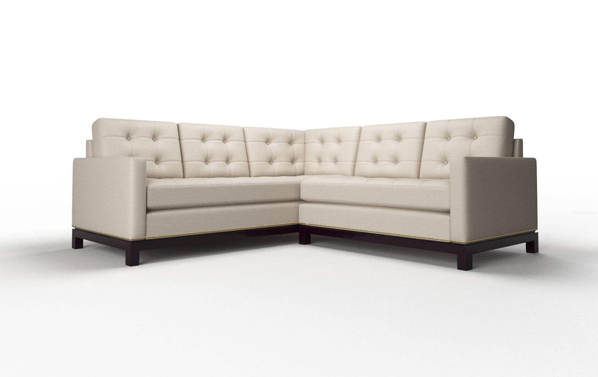 "Davos Naples Almond Sectional"
