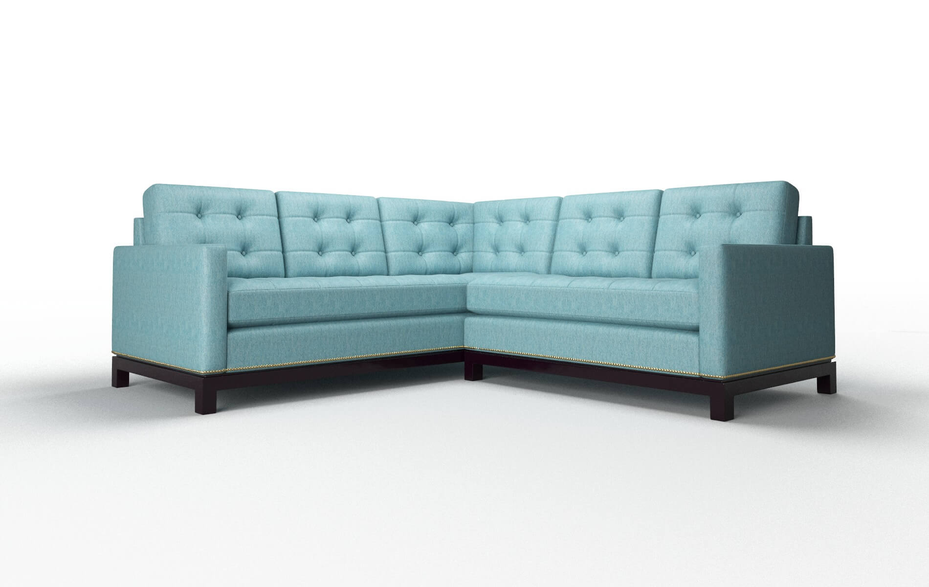 "Davos Sorrento Denim Sectional Sleeper"