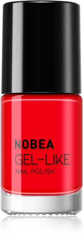 NOBEA Żelowy lakier do paznokci Day-to-Day Gel-like w kolorze żelu Ladybug czerwony #N08 6ml