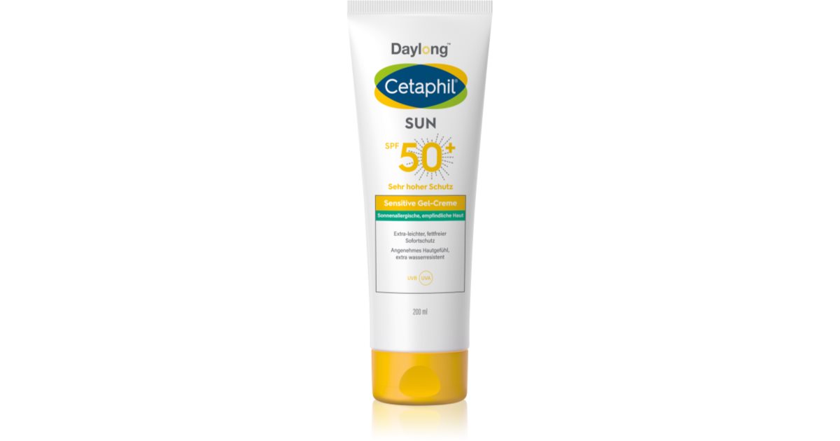 Cetaphil Sun Sensitive Light Protective Cream-Gel For Sensitiv Hud Spf 50+ 200 Ml