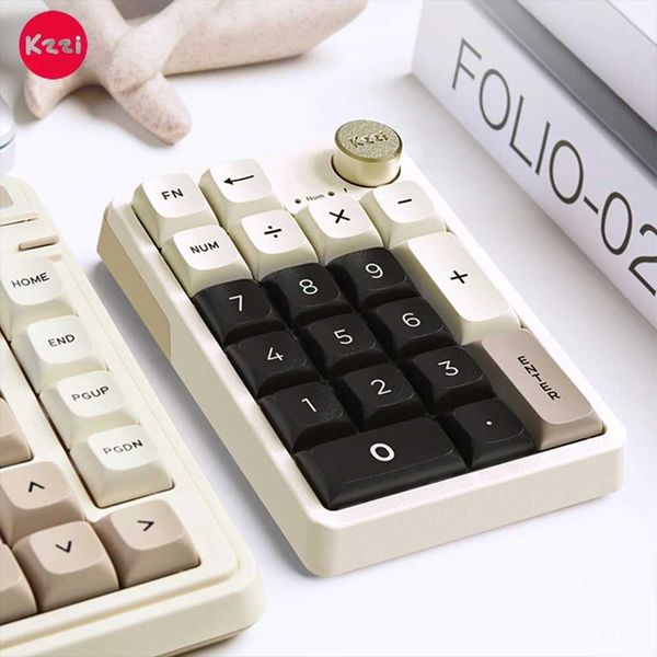Kzzi K20 Keypad Mini Keyboard Tri Mode Bluetooth Wireless Numpad Gasket Mechanical Keyboard Pc Gamer Accessories Gaming Man GiftM240715