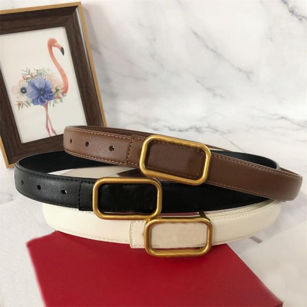 Luxury belt leather belts for men designer belt women fashion letter solid color needle buckle plated gold skirts decoration width 3cm waist