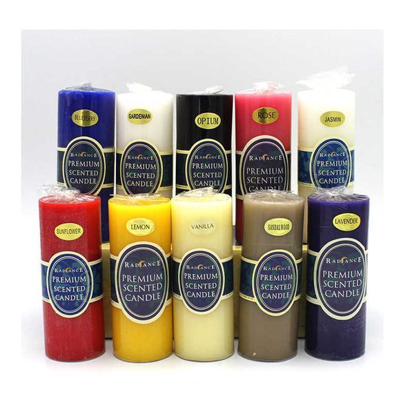 Scented Candle Large Soy Wax Prayer Church Candles Aromatherapy Candle Romantic Wedding Home Decor Flameless Pillar Candles Scented Candles