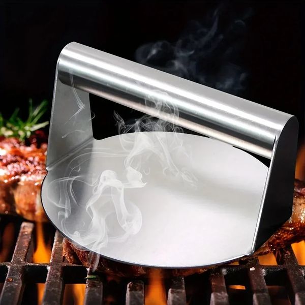 2024 Stainless Steel Hamburger Meat Press without Rod Meat Burger Press Round Square Burger Kitchen Tools Meat Press Accessories 240819