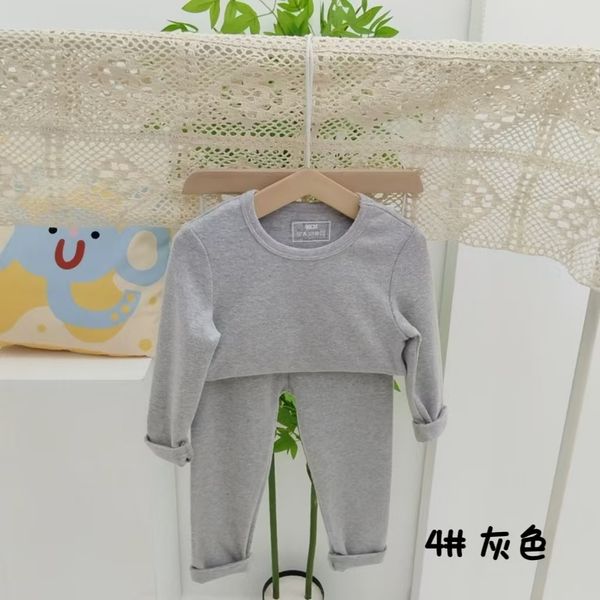 140 Children&#039;s thermal underwear set baby thick autumn clothes autumn pants middle and large children&#039;s plush autumn and winter pa