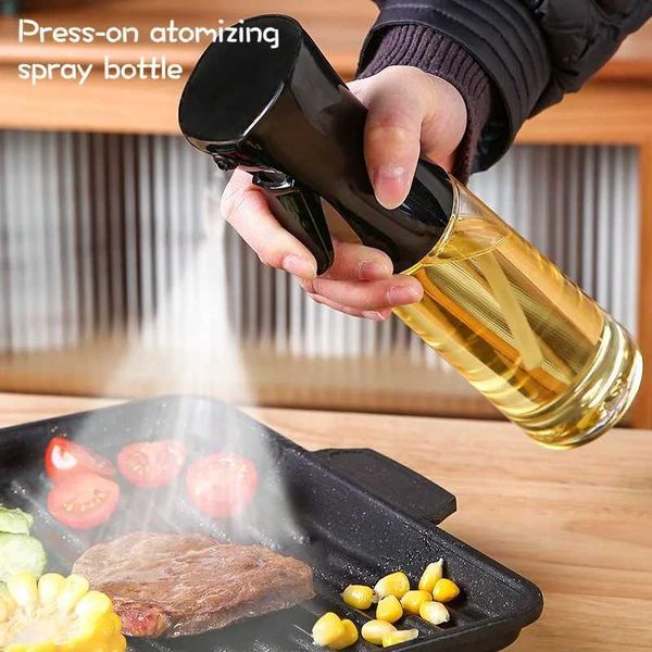 One 300ml oil spray bottle Kitchen barbecue cooking olive oil dispenser Camping baking empty vinegar soy sauce spray container Y241202