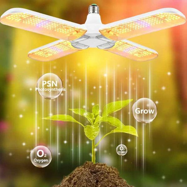 Plant Led Growth Light Full Spectrum E27 Folding Plant Led Grow Lights AC110V 220V Phyto Lamp For indoor Plants Flower Seedling Y240816