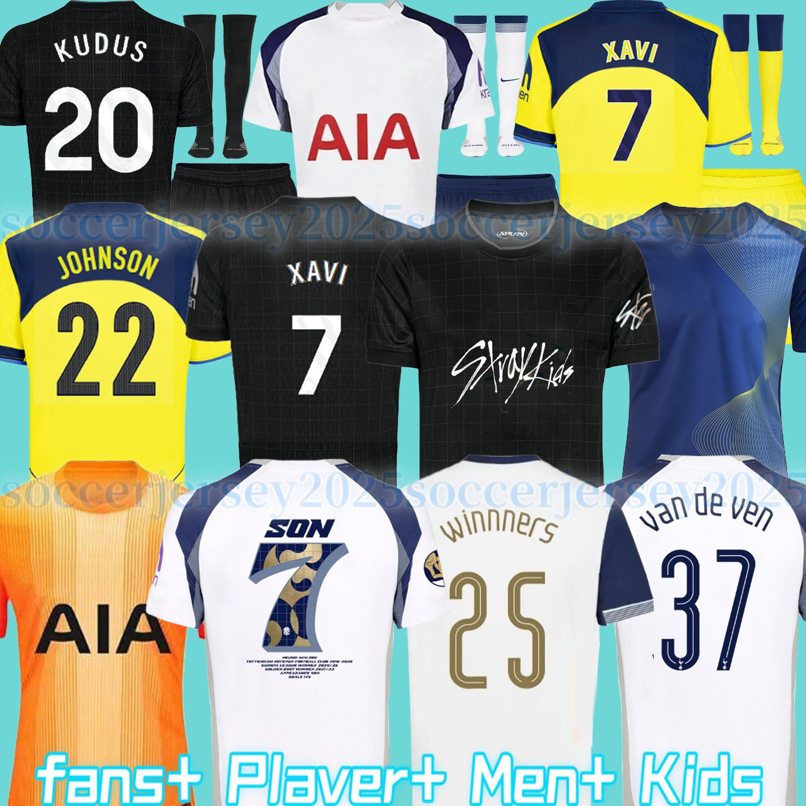 25 26 Season TEL SOLANKE SON KUDUS MADDISON KULUSEVSKI RICHARLISON ROMERO VAN DE VEN BISSOUMA Soccer Jerseys 2025 2026 mens kit kids equipments