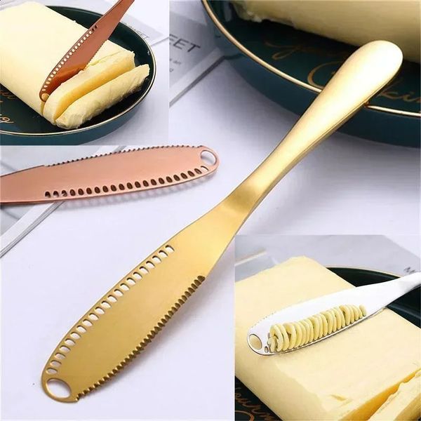 1-2Pcs Stainless Steel Spreader Butter Knife - 3 in 1 Kitchen Gadgets 240726