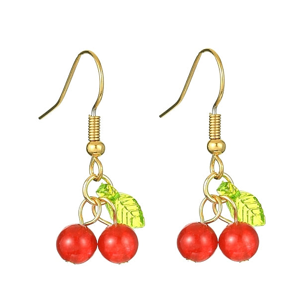 Boucles d'oreilles pendantes en jade naturel de malaisie