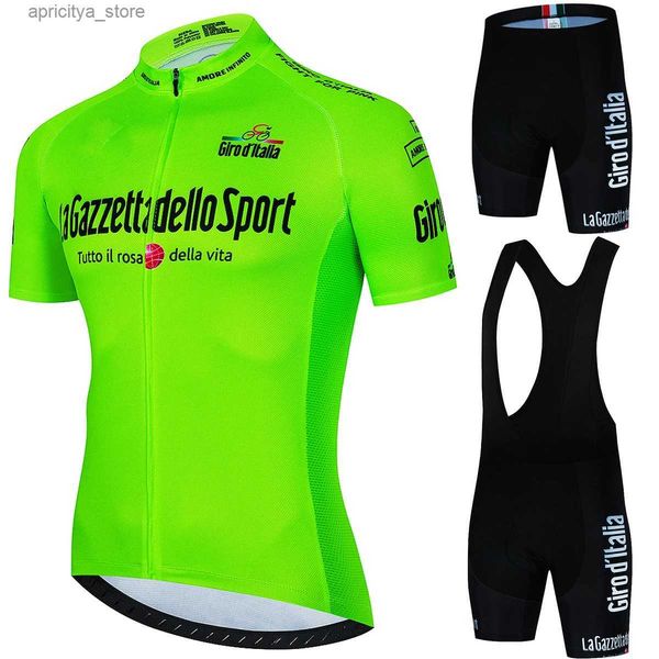 Cycling Jersey Sets Tour De Italy DITALIA Cycling Mtb Jersey Men Set Man Bike Outfit Mens Clothing Uniform Suit Shorts Cyc Spring Summer Clo