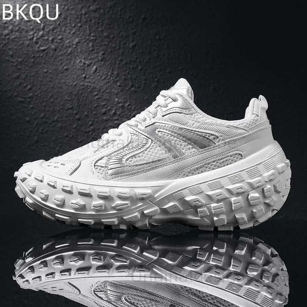 Casual Shoes Mens mesh thick soled tire shoes casual sports shoes wear-resistant lightweight comfortable breathable fashionable trend T24120