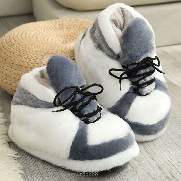 n&#039;s Winter Cotton Cute Cartoon Animal Warm Home Plush Shoes Women&#039;s Men&#039;s Foam Sneakers Bread Fat Slippers nvb