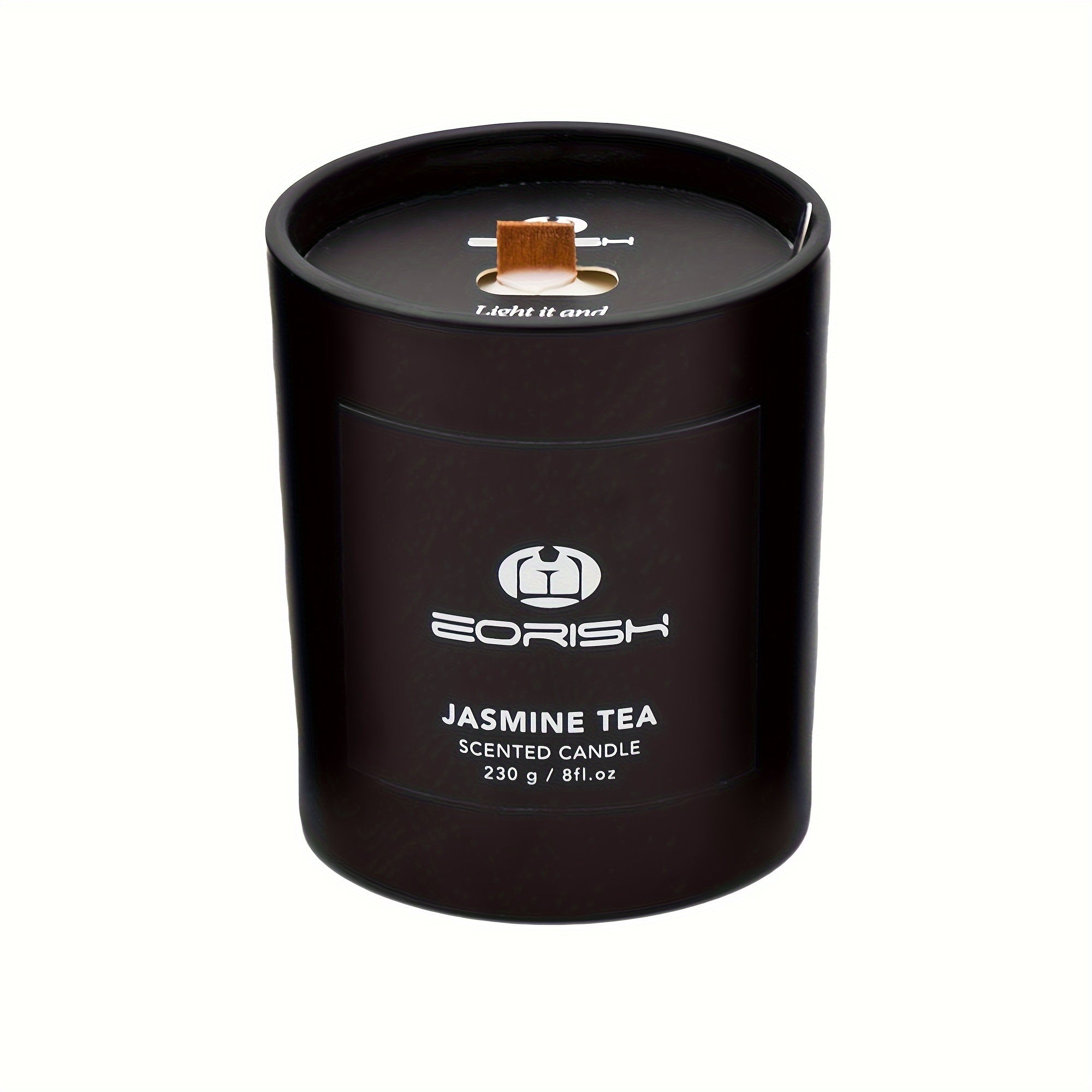 TEMU Women's Scented Candles - Long-lasting Soy Wax With Elegant Black Tins & Golden-labeled Lids, 12+ Hour , Lavender, Jasmine, Cherry, Peach, Tea