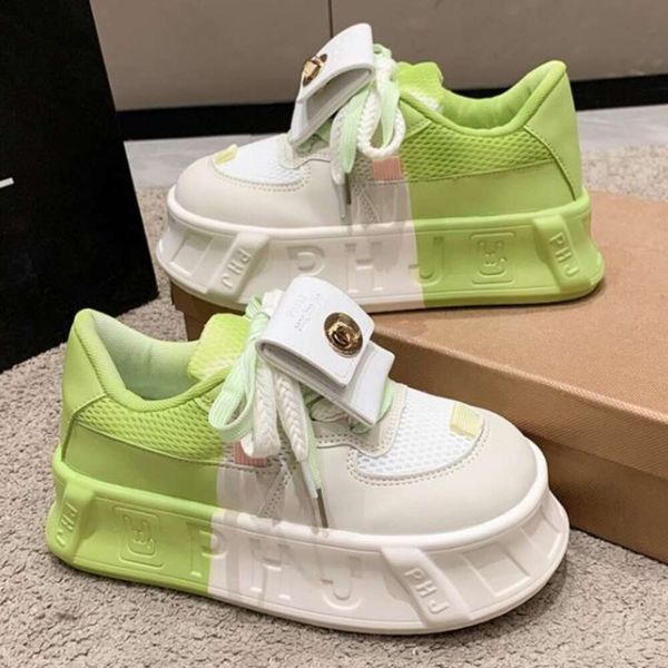 Kawaii 5CM New Lightweight Fashion Versatile Casual Little Women&#039;s Matsutake Thick Sole Sports Shoes dhshoesad