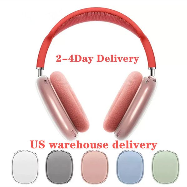 For Airpods Max pro 2 earbuds Headphone Accessories Transparent TPU Solid Silicone Waterproof Protective case AirPod Max Headphones Headset