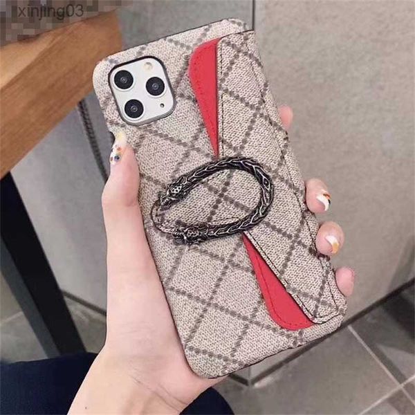 Trend Designer IPhone Case Luxury Phone Cases For IPhone 14 Pro Max 13 12 11 Plus Xs Xr 7 8 Card Holder Mobile Phonecover xinjing03