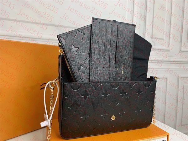 Luxurys Designer Bag 3 Multi FELICIE POCHETTE Chain Bags Handbags Crossbody Purse Fashion Women Shoulder Bags Ladys The Tote Bag Wallet Fema