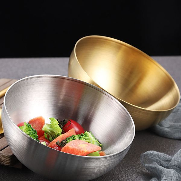 Bowls Insulated Soup Bowl Metal Cooking Pho Pasta Egg Mixing Large Stainless Steel