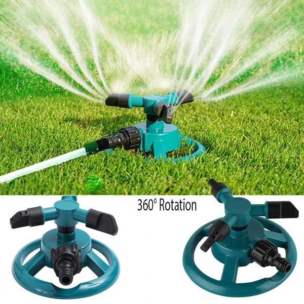 Watering Equipments Sprinkler Nozzle 360 Degree Automatic Rotating Water Spray Garden Lawn Irrigation Supplies 230721