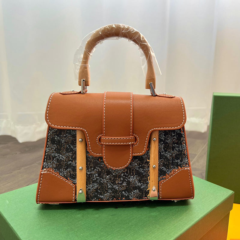 Brand Designer Bags Handbag Shoulder Crossbody Bag Tote bag Fashion Women Lady Saigon Bag Handbags Straps Shoulder Totebag mirror Genuine Leather wa