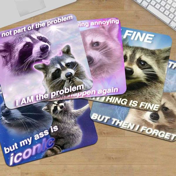 Small Mouse Pad Cute Desk Mats Funny Meme Gaming Accessories Kawaii Mouse Mat Gamer Rugs Mouse Carpet Surface for Computer Mouse O250118