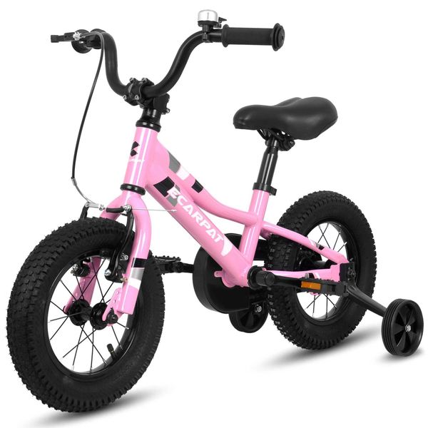 Bikes Ecarpat s Bike 12-14-16-18 Inch Wheels Boys Girls Child Bicycles For 2-8 Years Removable Training Wheels Baby Toys H241102