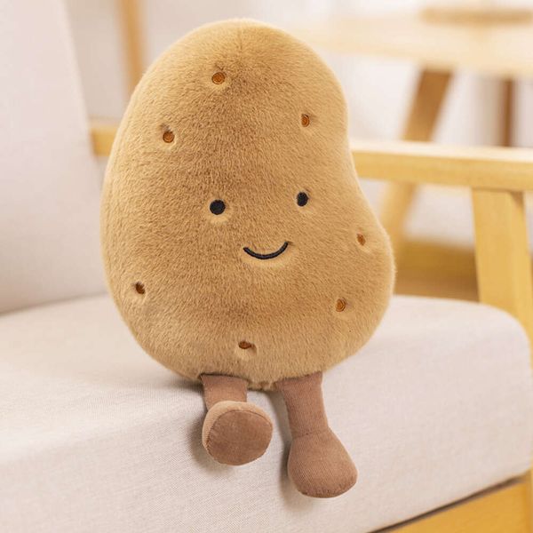 10cm Kawaii Potato Plush Cute Sour Cucumber Dolls Plushie Stuffed Vegetable Toys Kids Baby Birthday Gifts Valentine Easter
