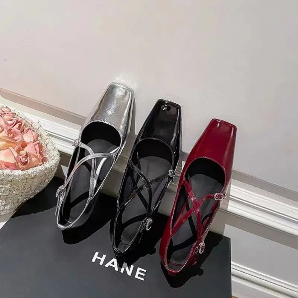 Lolita Cute New Platform Black Flat Heels Fashion Square Toe Mary Jane Women Leather Student Cosplay Shoes atos Mujer 39c1