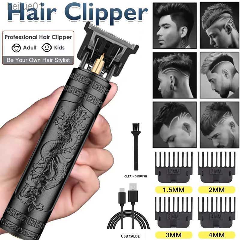 Electric Shavers Professional Electric Hair Clipper Shaver For Men Razor WaterProof Men&#039;s Mower Beard Trimmer Barber Shaving Hair Cutting Machi