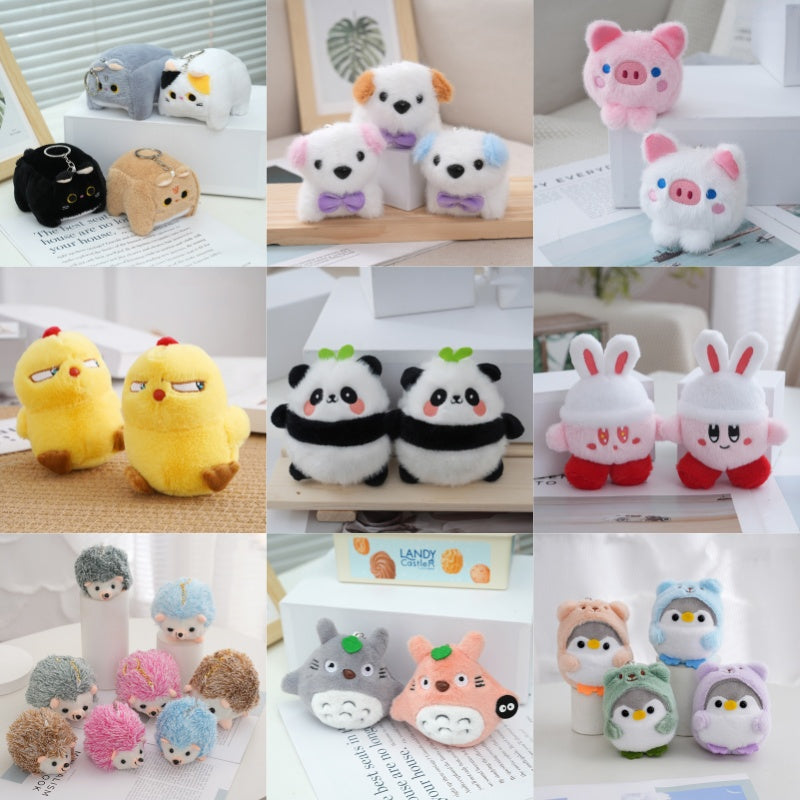 Wholesale Various Authorized Plush Toys Mini Anime Keychain Pendants and Claw Machine Stuffed Prize Dolls Suitable for Vending Machines and Couple B