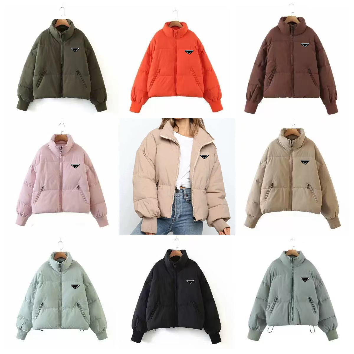 Women&#039;s Down Winter Jacket Women Outerwear Puffer Jacket Women Coat Black White Long Sleeves Casual Sweatshirts Warm Comfortable Short Parka Wi