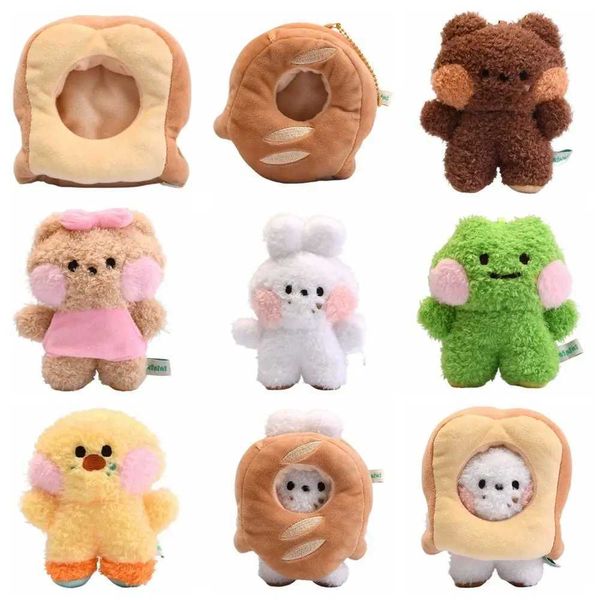 New Design Bread Series Cartoon Plush Doll Multicolor Bear Rabbit Plush Toy 10CM Stuffed Hanging Fluffy Animal PendantC241107