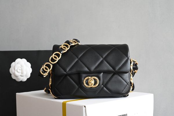 10A mirror quality Designer bag Diamond Lattice flap bag Handbag Classic Flip Women Tote Genuine Leather Shoulder Bags With box dustbag