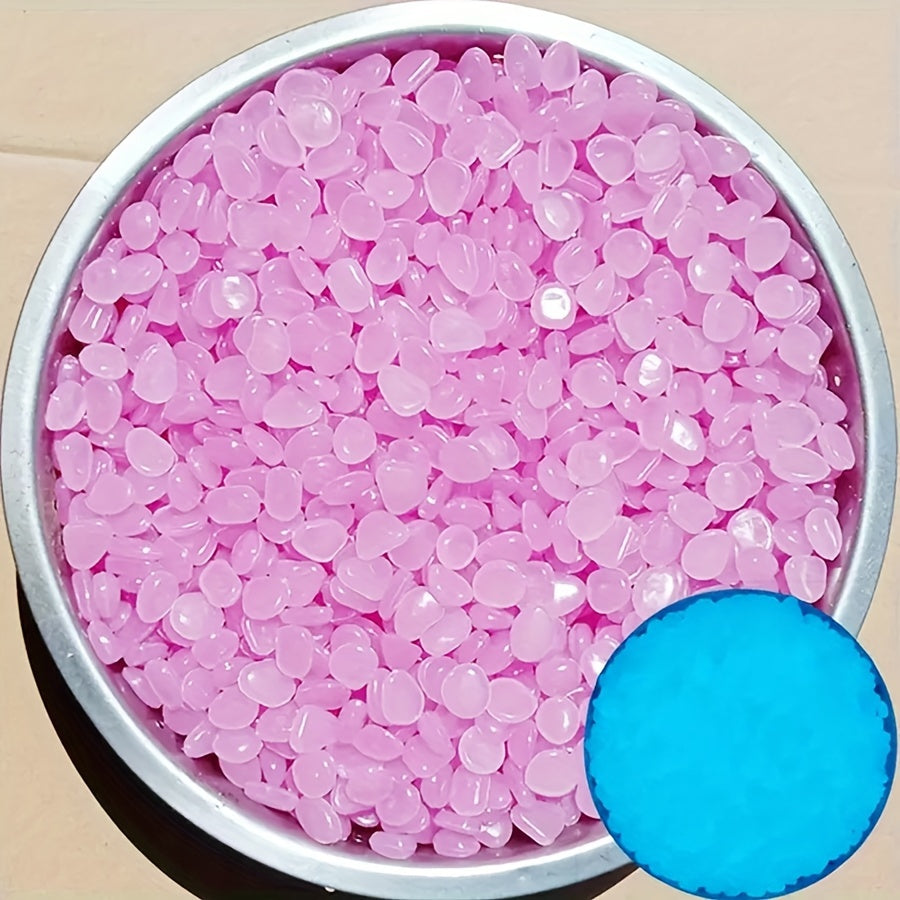 TEMU 2000pcs -the-dark Miniature Pebbles - Decorative Luminousstones For Garden, Wedding, Party, Festival, And Aquarium - Outdoordark, Potted, Mini,