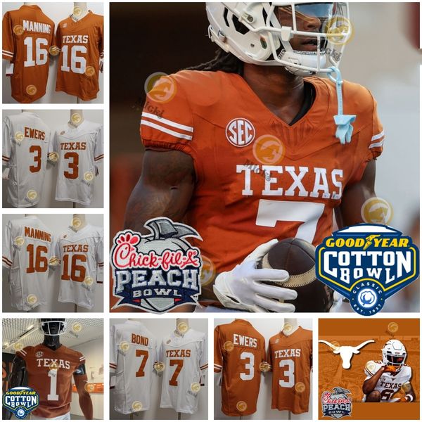 Texas football Cotton Bowl jersey Jake Trey Moore Colin Simmons Michael Taaffe David Gbenda Ethan Burke Colton Vasek Alfred Collins Bert Aub