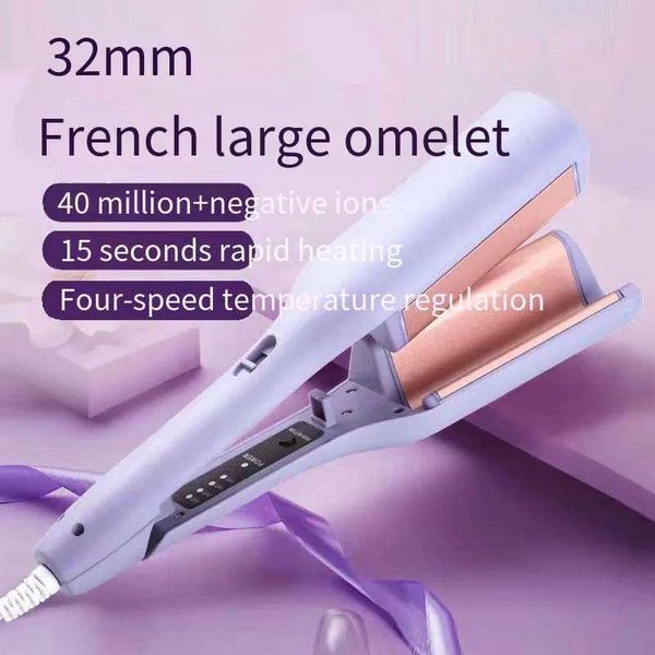 Hair Curlers Straighteners 32mm Negative ion Adjustable Temperature Wave Curler Multi functional Ceramic Quick Heating Styling Tool H241121