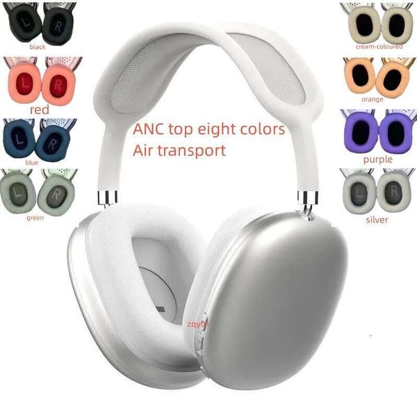For Headband Earphones Accessories Transparent TPU Solid Silicone Waterproof Protective case AirPod Max Headphone Headset Cover Orange purpl