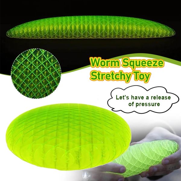 Anxiety Reliever Morphing Worm Fidget Toys Decompression Sensory Toys Deformable Plastic Shrapnel Small Potato Palm Play Pinch Fun Stress Re