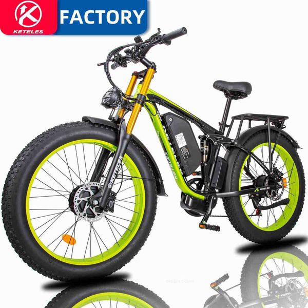 Bikes Bikes 2024 Electric Bike Fat Tires Brushless Motor 45kmh Max Speed 48V 23Ah Battery Range Electric Bicycle EbikeL240105 PLX
