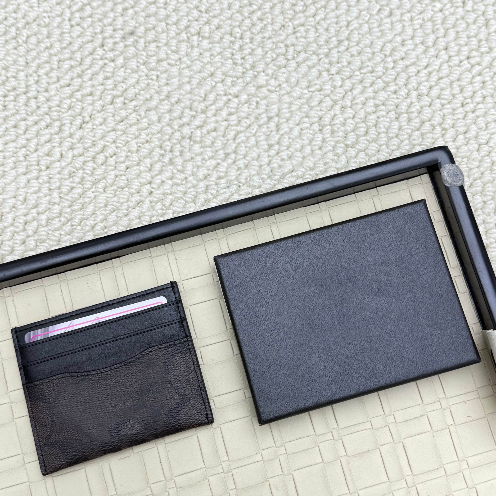 Card Holders Designer Wallet Men Luxury Coin Pouch Coin Purses Mini Wallets High Quality Genuine Leather Cowhide Card Case Mini Wallet Cardholder Pu